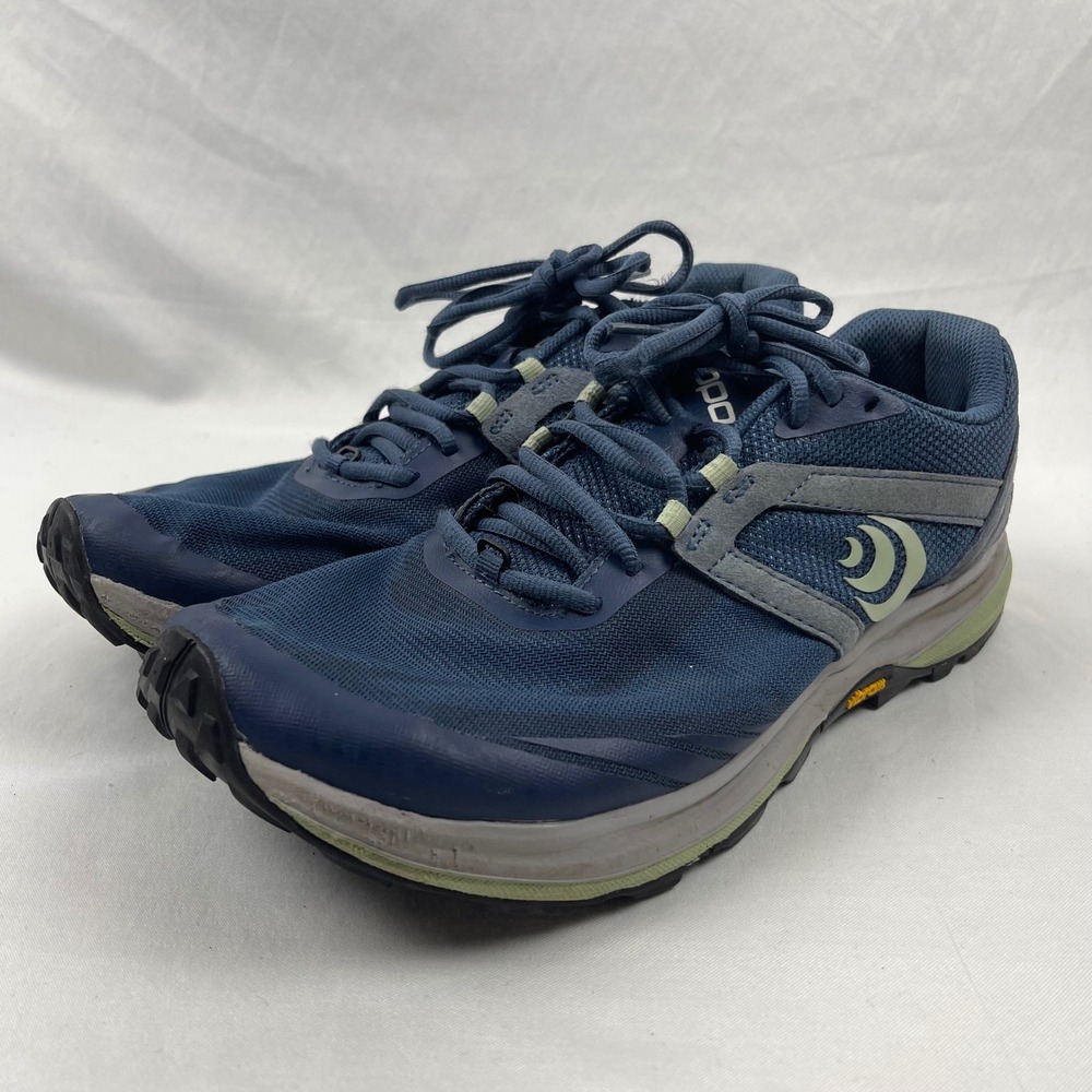 Topo Athletic Terraventure 3 Women 10.5 Denim Blue Trail Running Shoes Vibram
